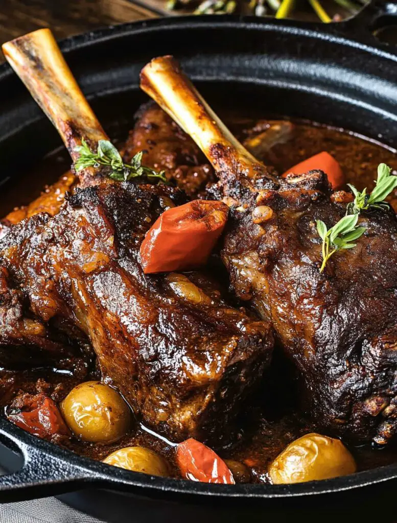 Stout-Braised Lamb Shanks
