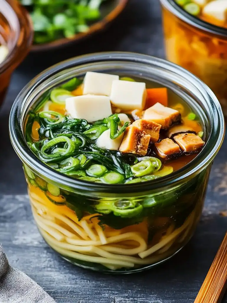Miso Noodle Soup in a Jar