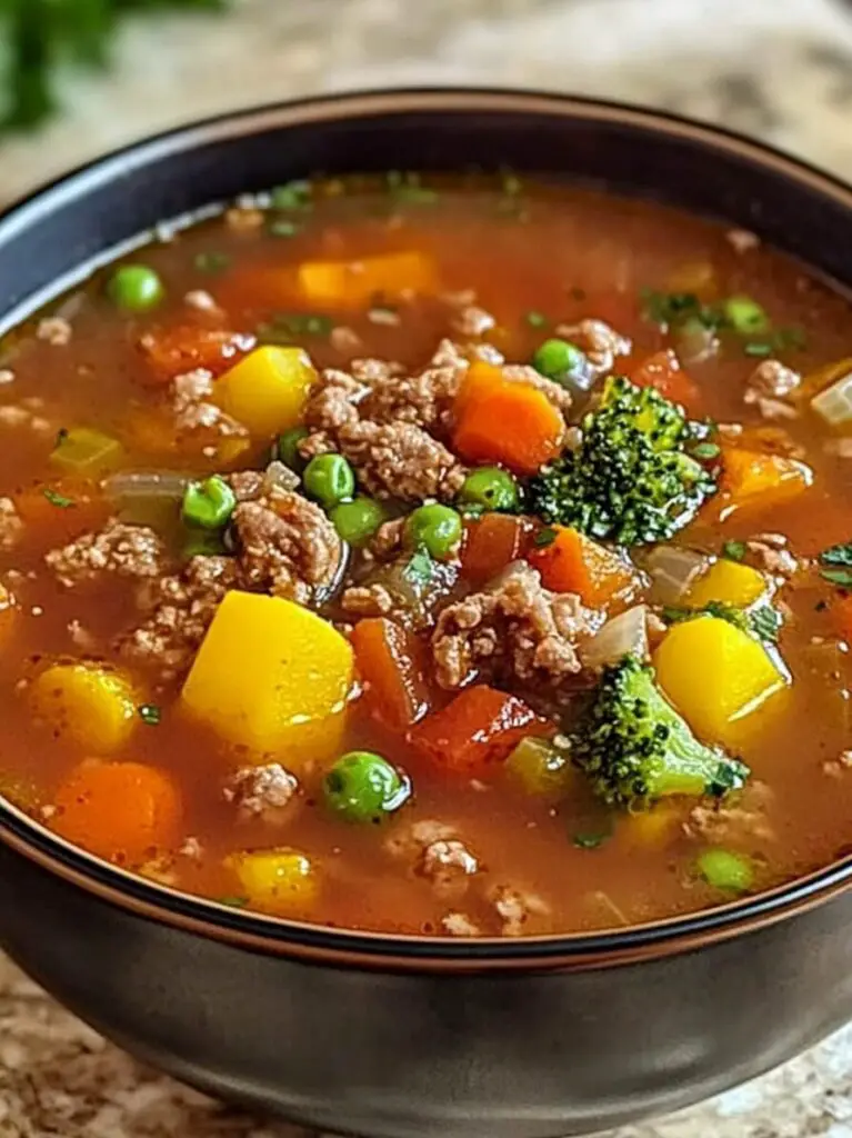 Ground Beef Vegetable Soup