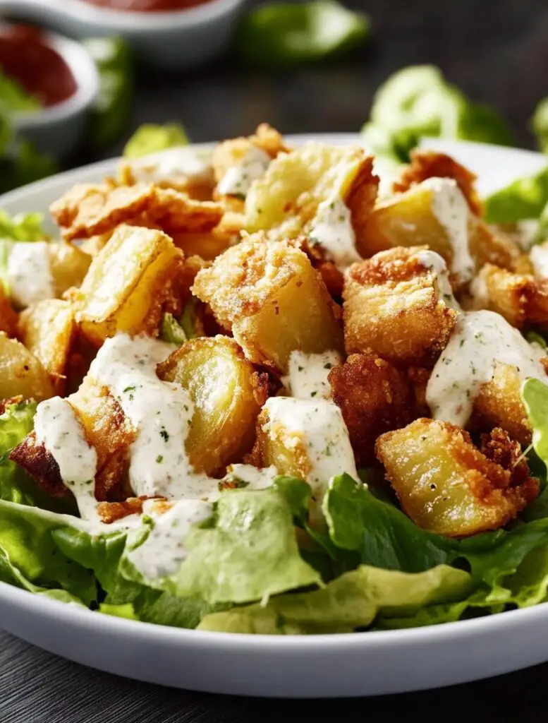 Crispy Tater Caesar Salad