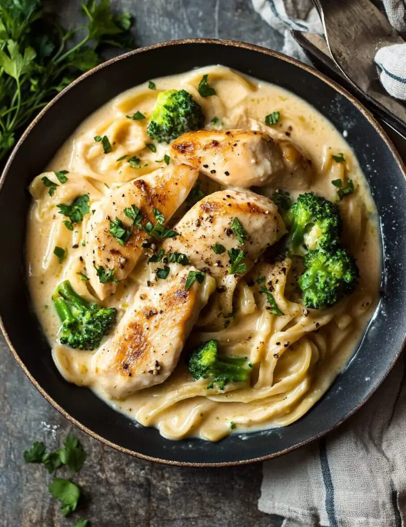 Easy Chicken and Broccoli Alfredo