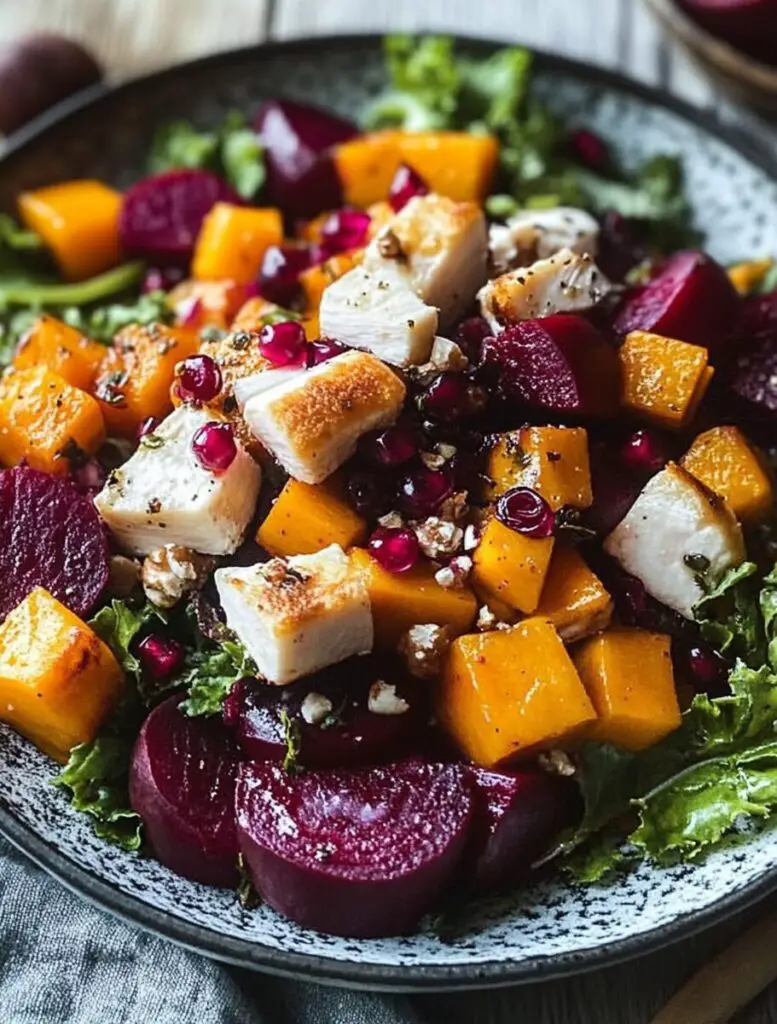 Butternut and Beetroot Salad
