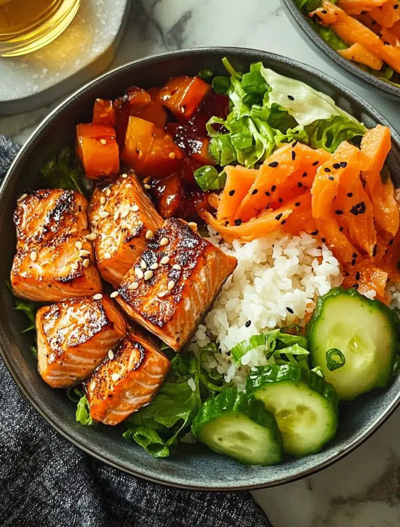Crispy Salmon Bowls