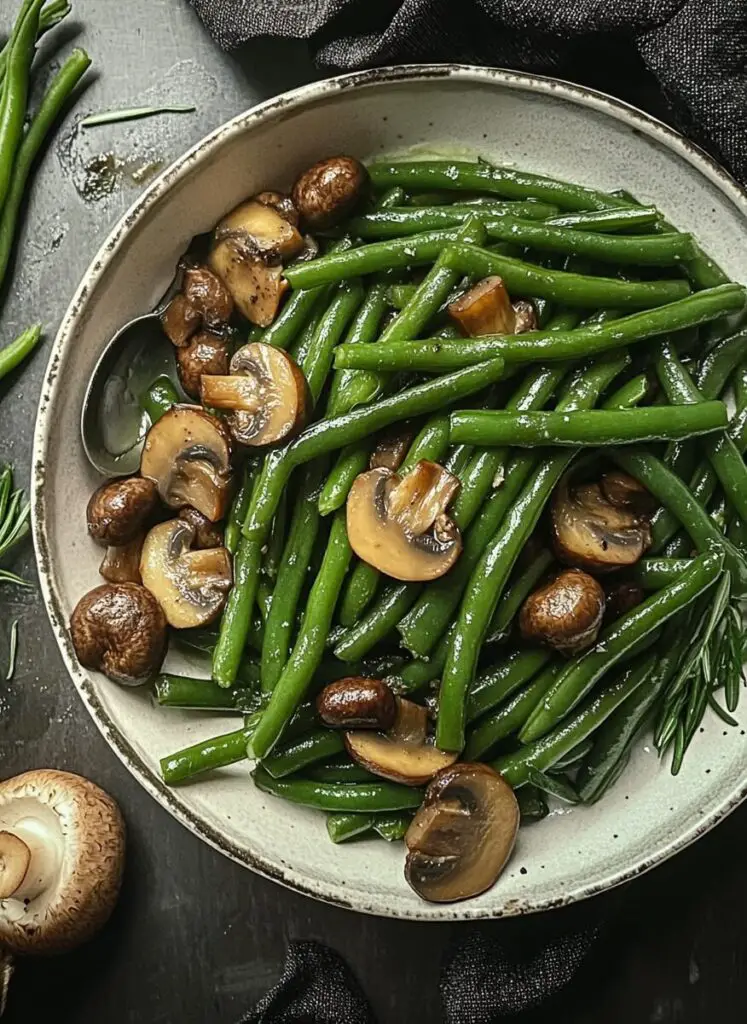 Green Beans with Mushrooms