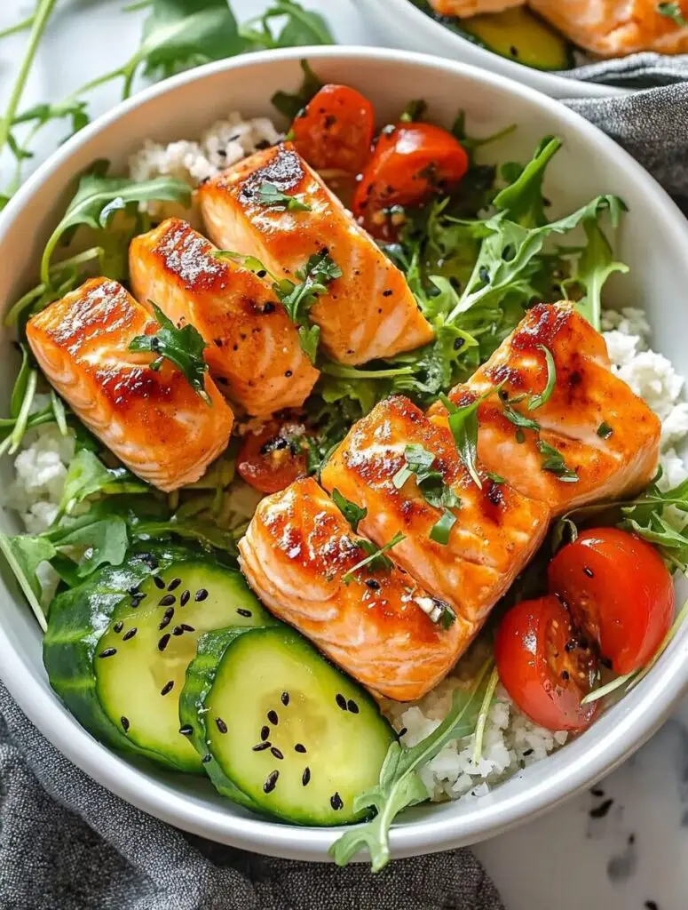 Crispy Salmon Bowls