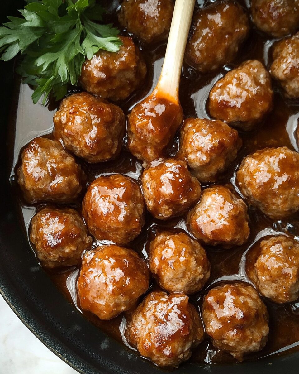 Slow Cooker Salisbury Steak Meatballs