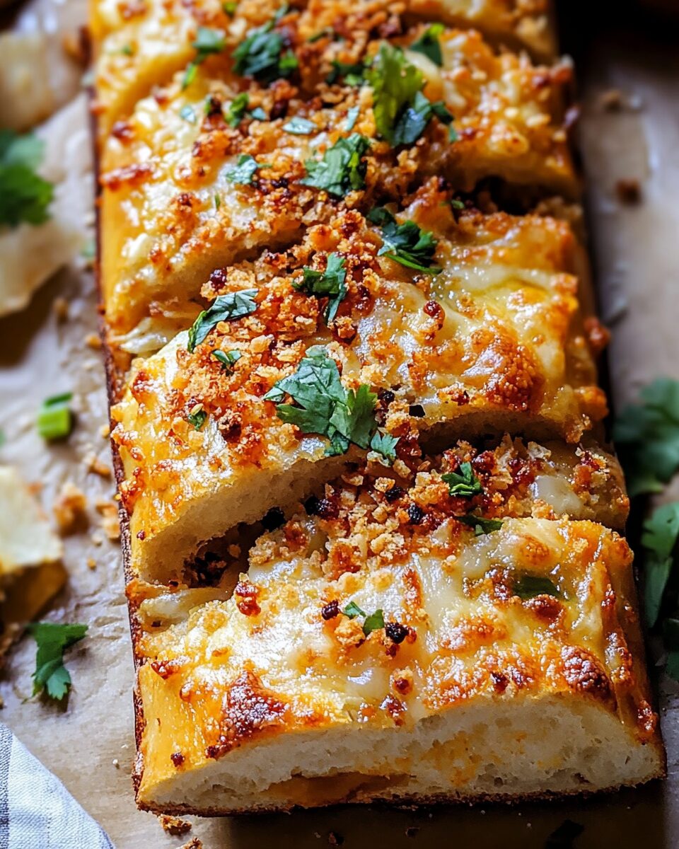 Chili Crunch Garlic Bread