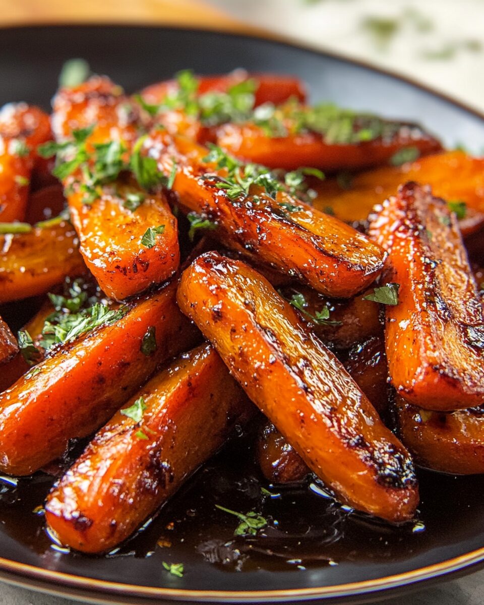 Honey Balsamic Roasted Carrots