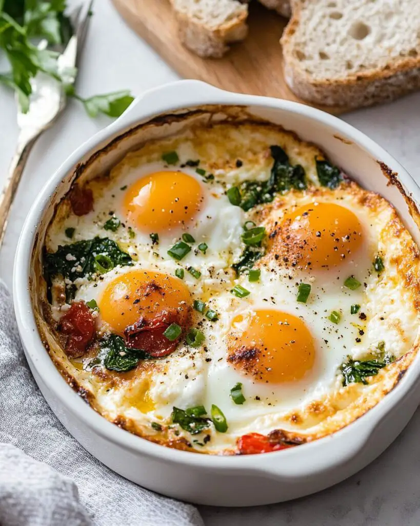 Baked Feta Eggs