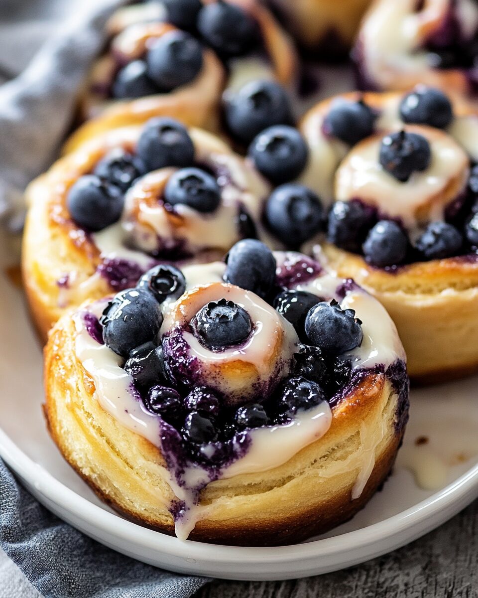Blueberry Cinnamon Rolls
