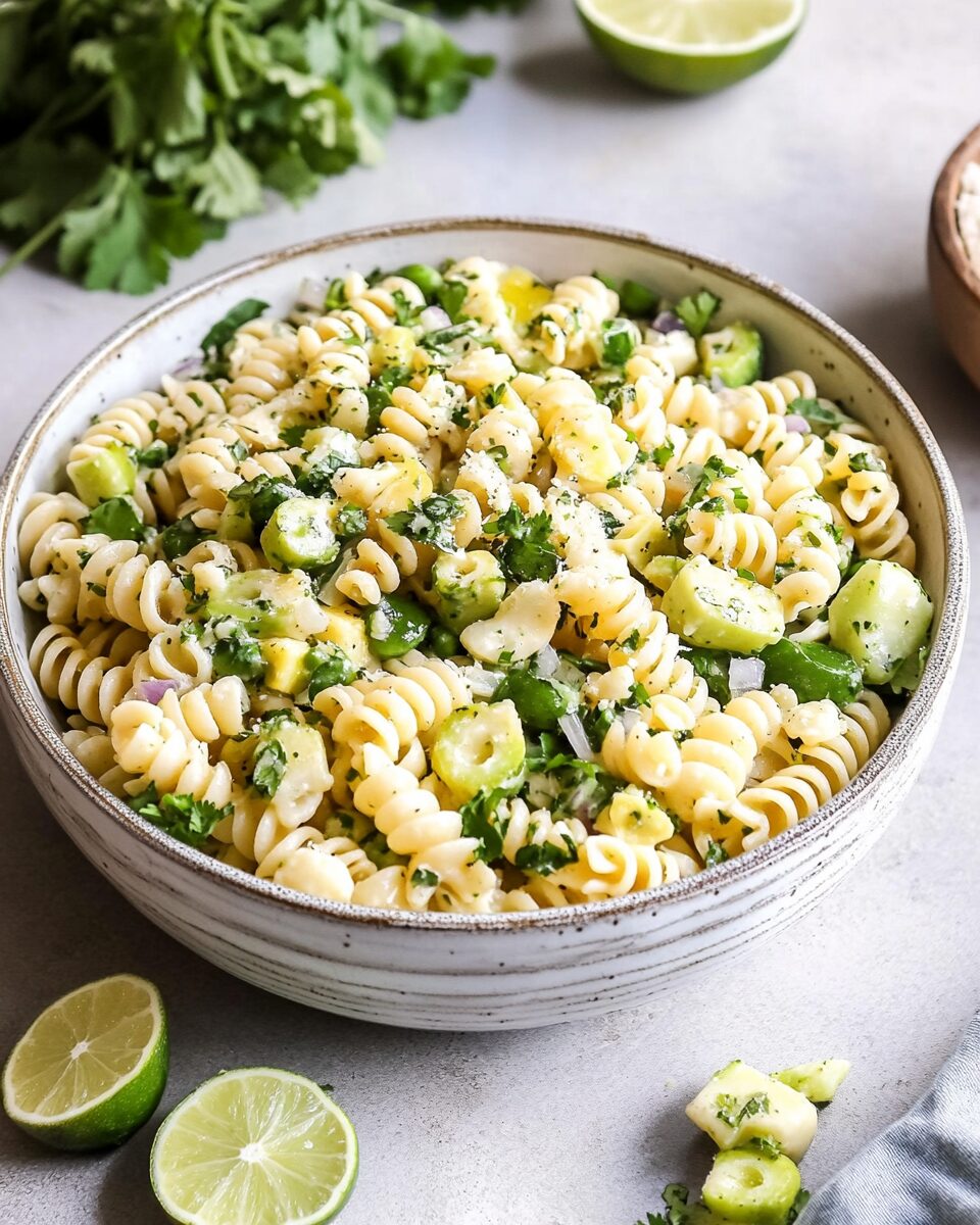 Creamy Cilantro Lime Pasta Salad