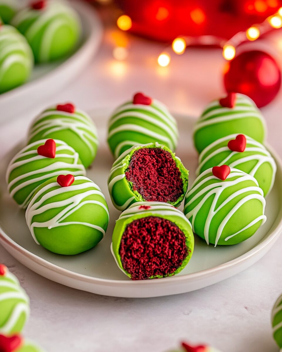 Grinch Oreo Balls