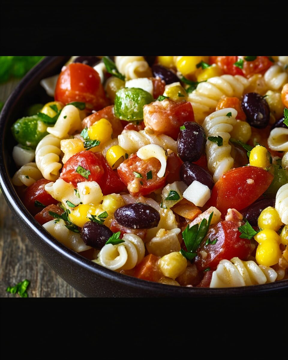 Cowboy Caviar Pasta Salad