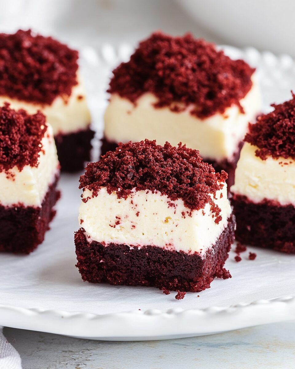 Red Velvet Cheesecake Bites