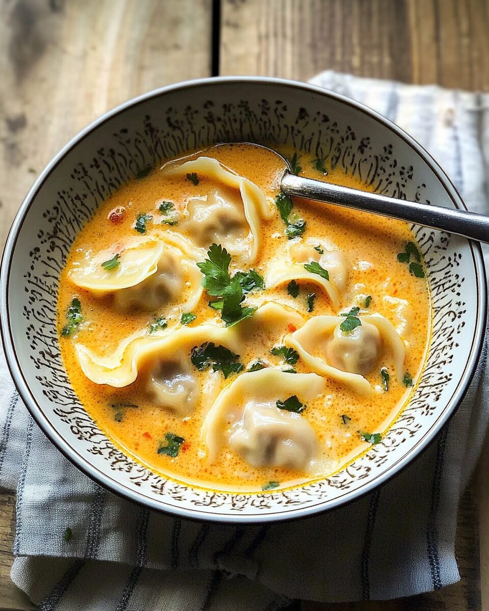Thai Coconut Curry Dumpling Soup