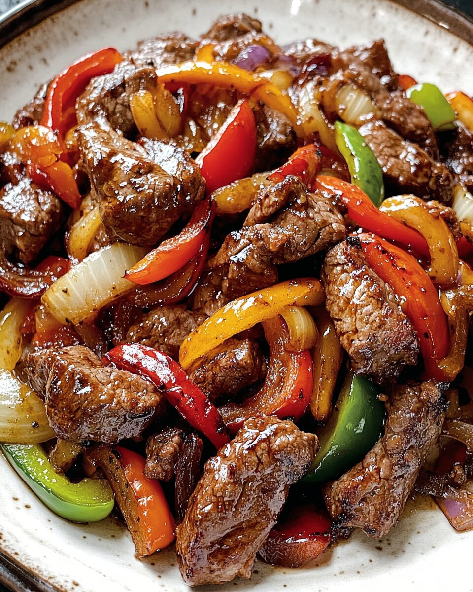 Pepper Steak with Bell Peppers and Onions