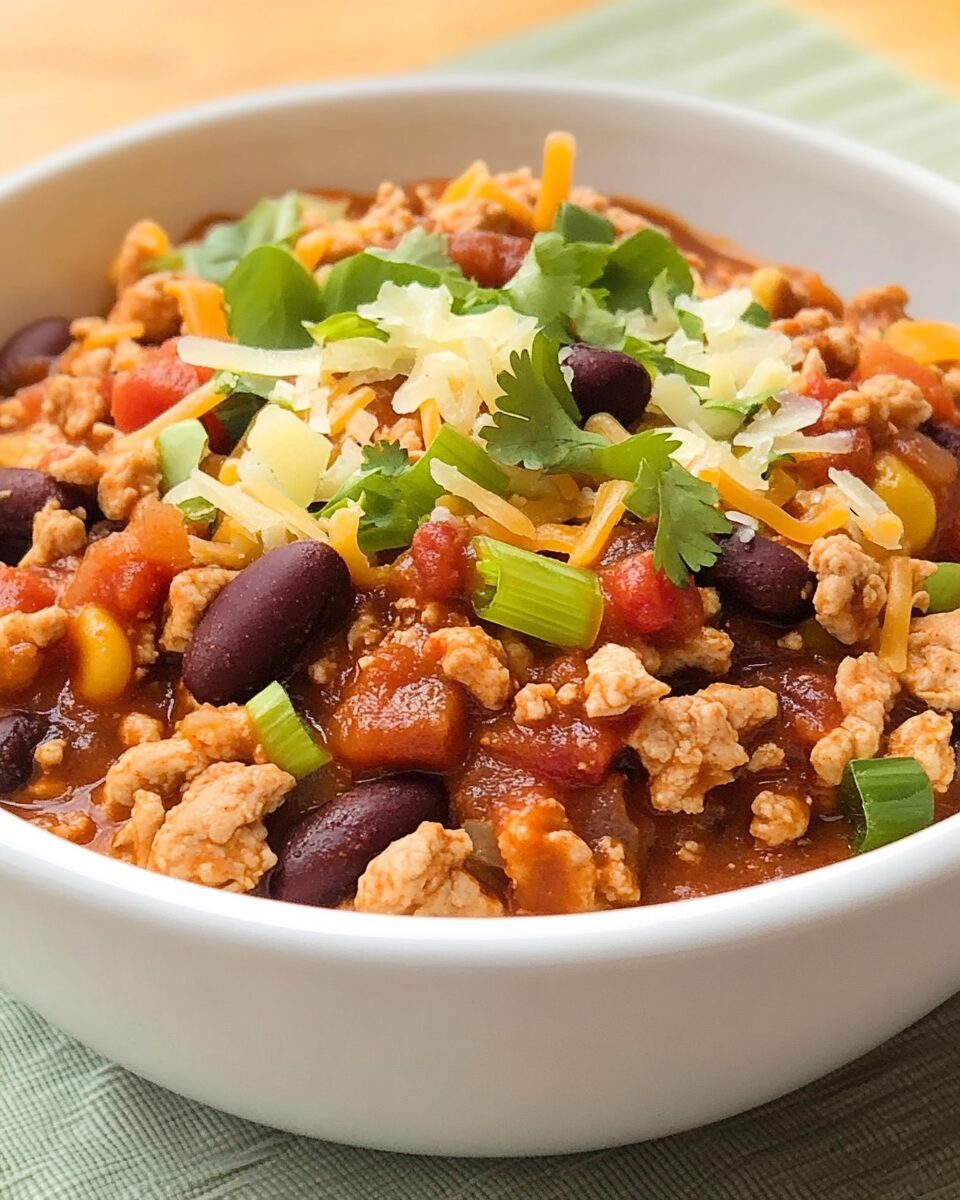 Easy Turkey Slow Cooker Chili