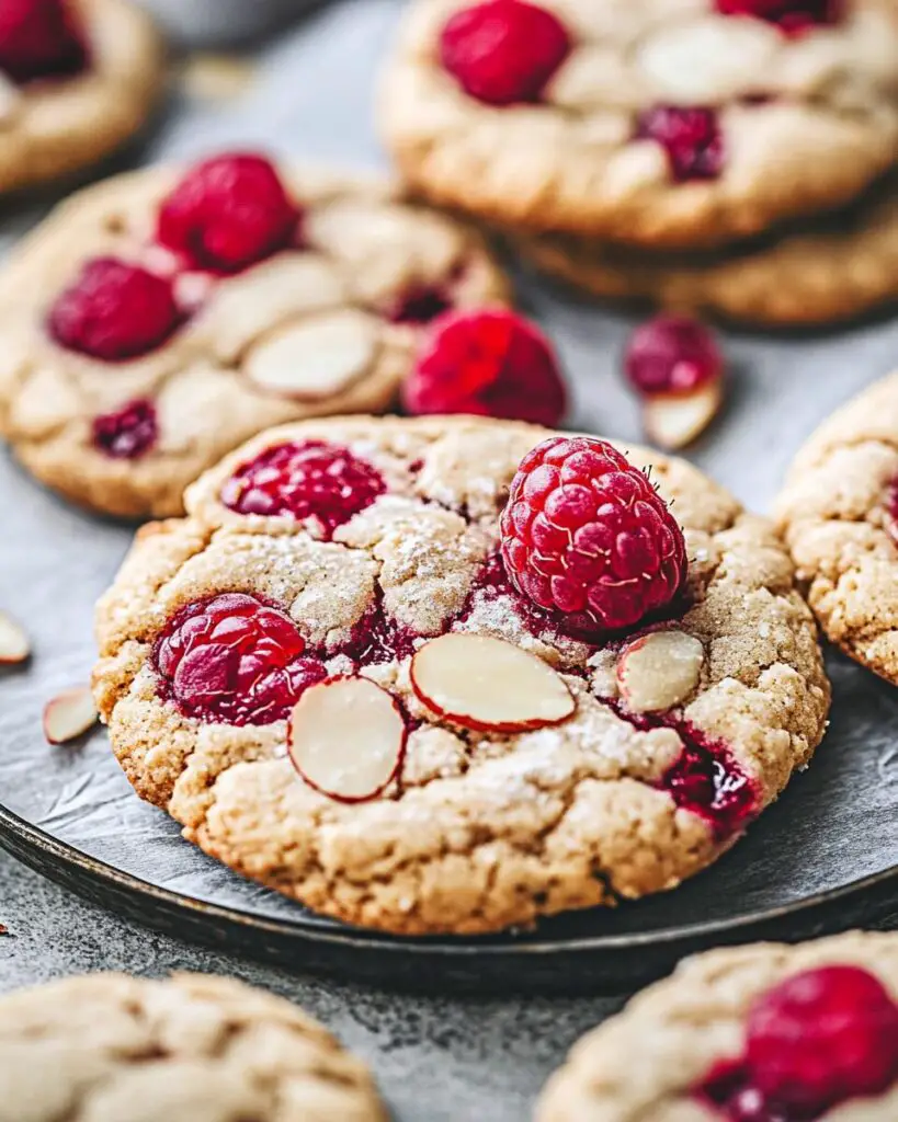 Almond Raspberry Thumbprint Cookies
