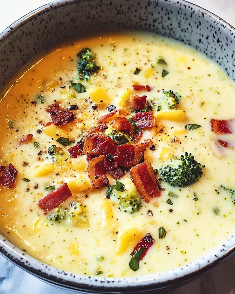 Creamy Broccoli Cauliflower Cheese Soup