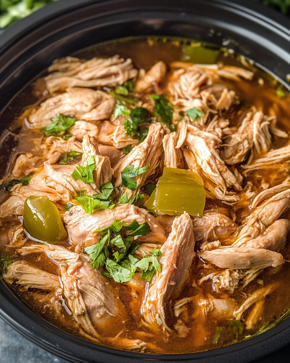 Slow Cooker Mississippi Chicken