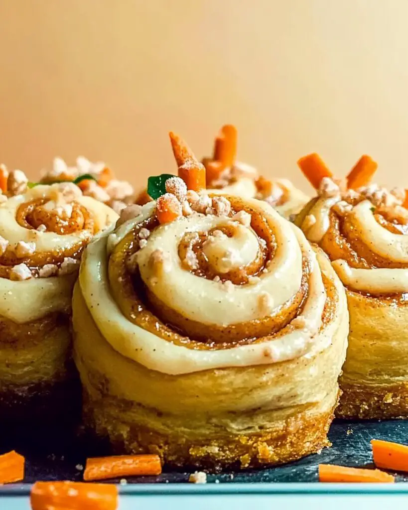 Carrot Cake Cinnamon Rolls