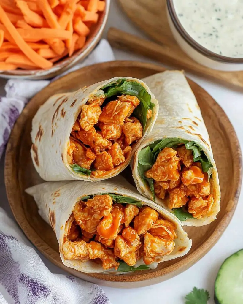 Crispy Vegan Buffalo Chicken Wraps