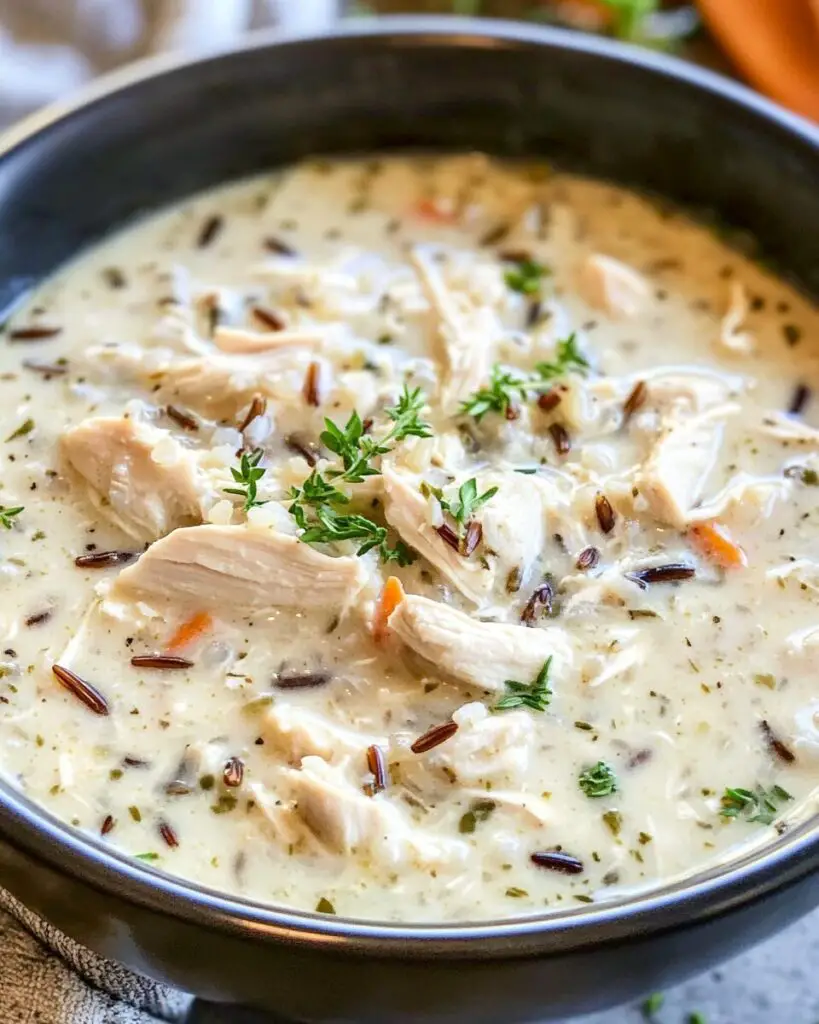 Slow Cooker Chicken and Wild Rice Soup