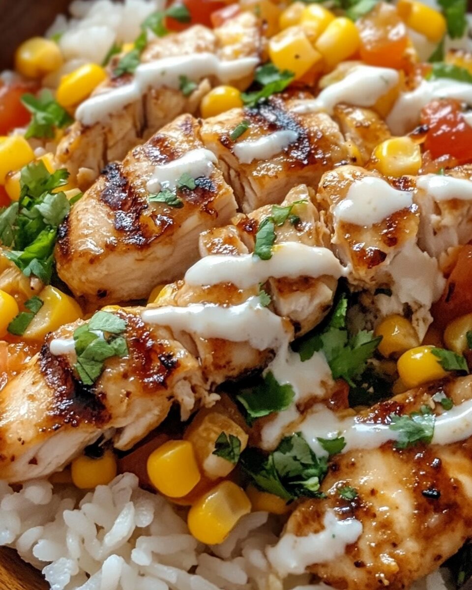 Street Corn Chicken Rice Bowl