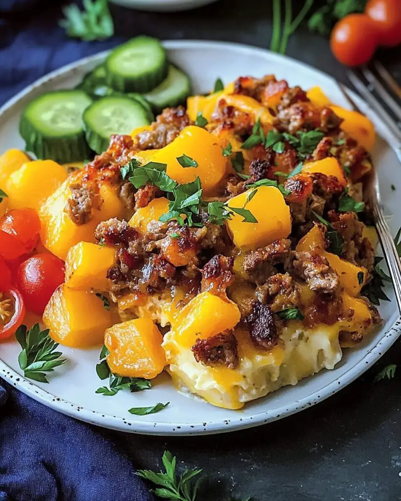 Ground Beef Hashbrown Casserole