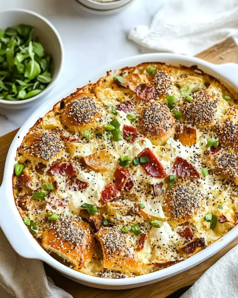Everything Bagel Breakfast Casserole