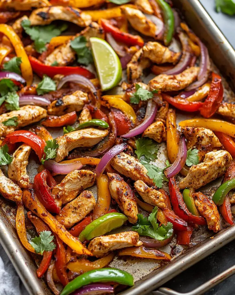 Sheet Pan Chicken Fajitas