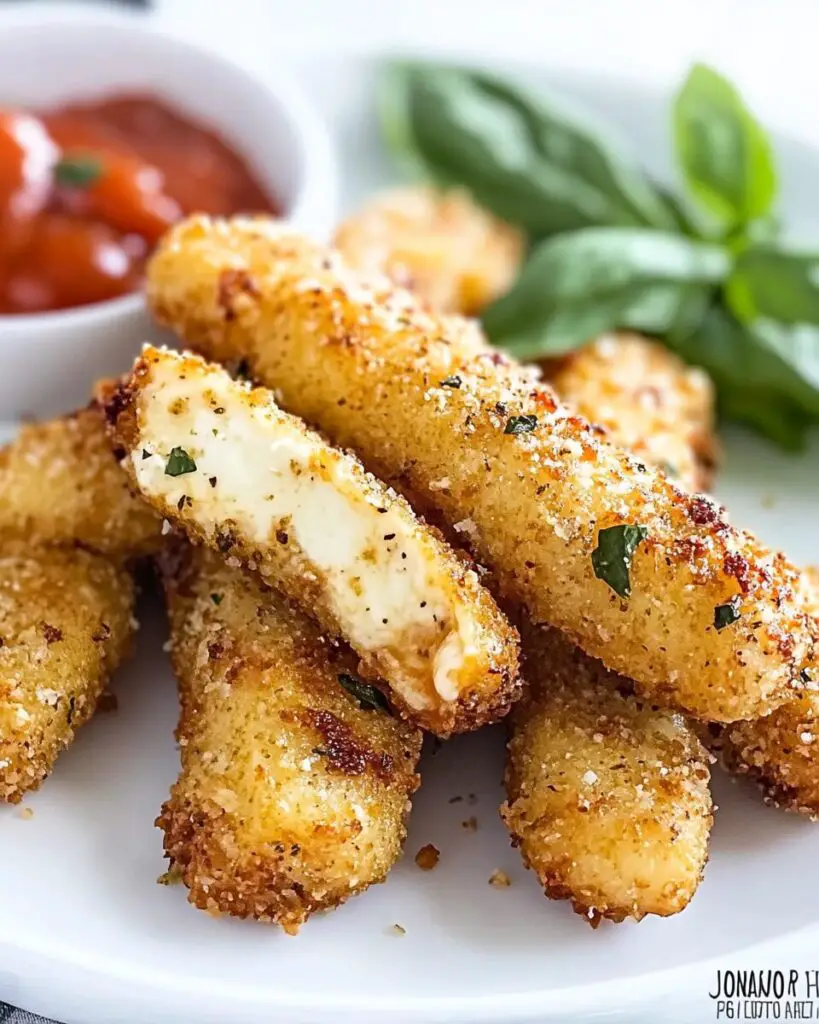 Crispy Low-Carb Mozzarella Sticks