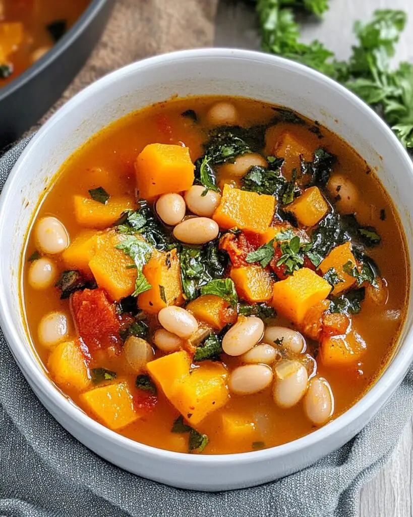 Chili Butternut Squash Soup with White Beans