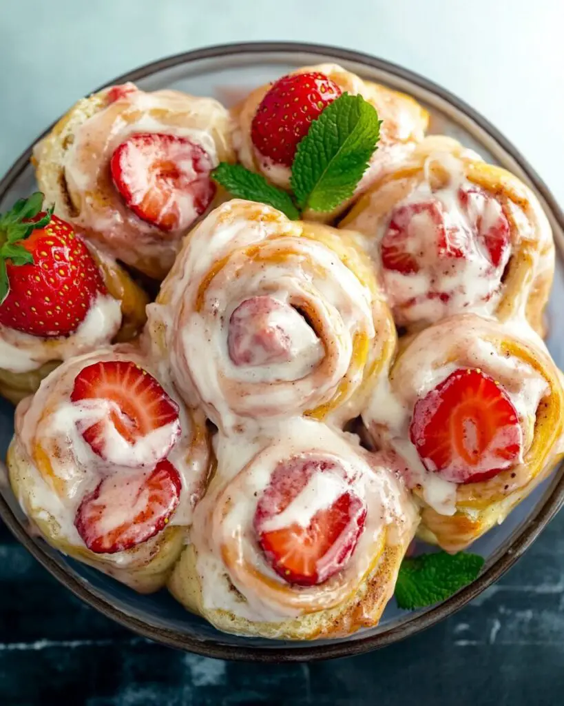 Strawberry Cinnamon Rolls