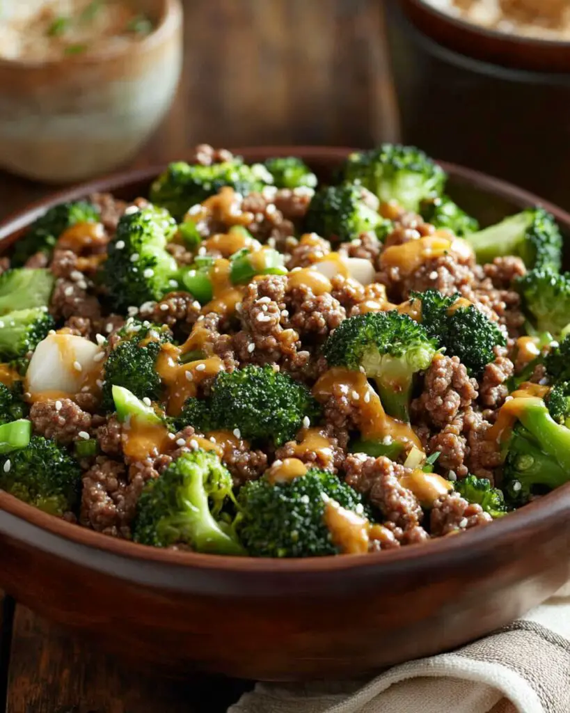 Teriyaki Ground Beef and Broccoli
