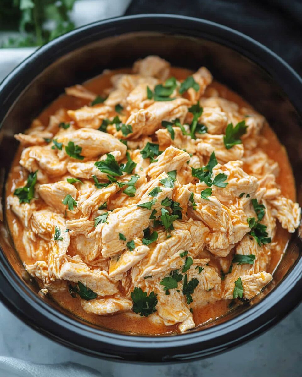 Crockpot Buffalo Chicken