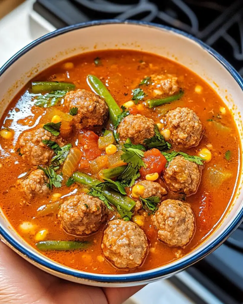 Mexican Meatball Soup