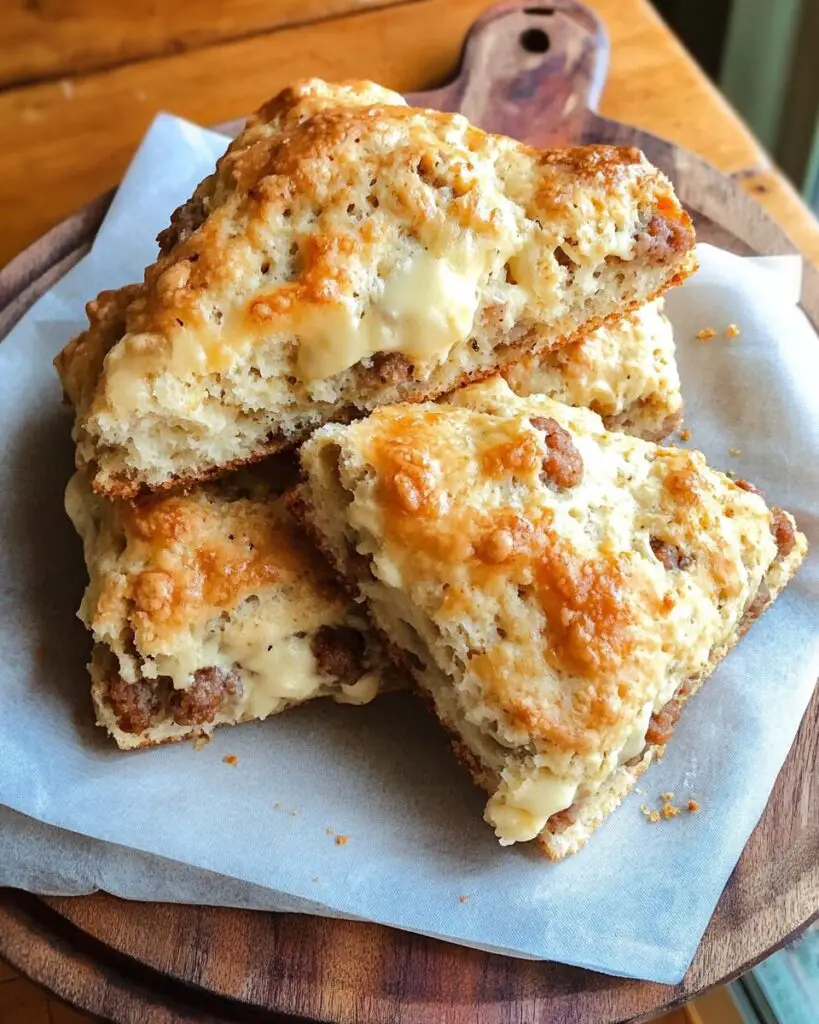 Maple Sausage and Colby Jack Scones