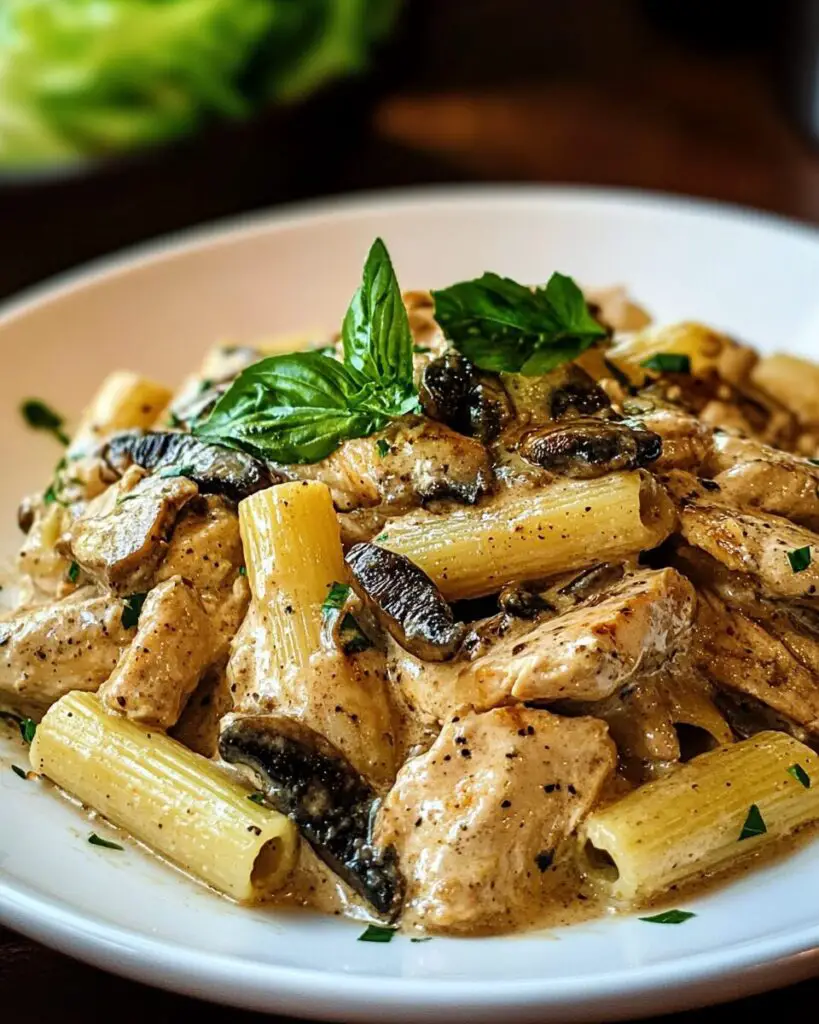 Blackened Chicken with Creamy Mushroom Sauce
