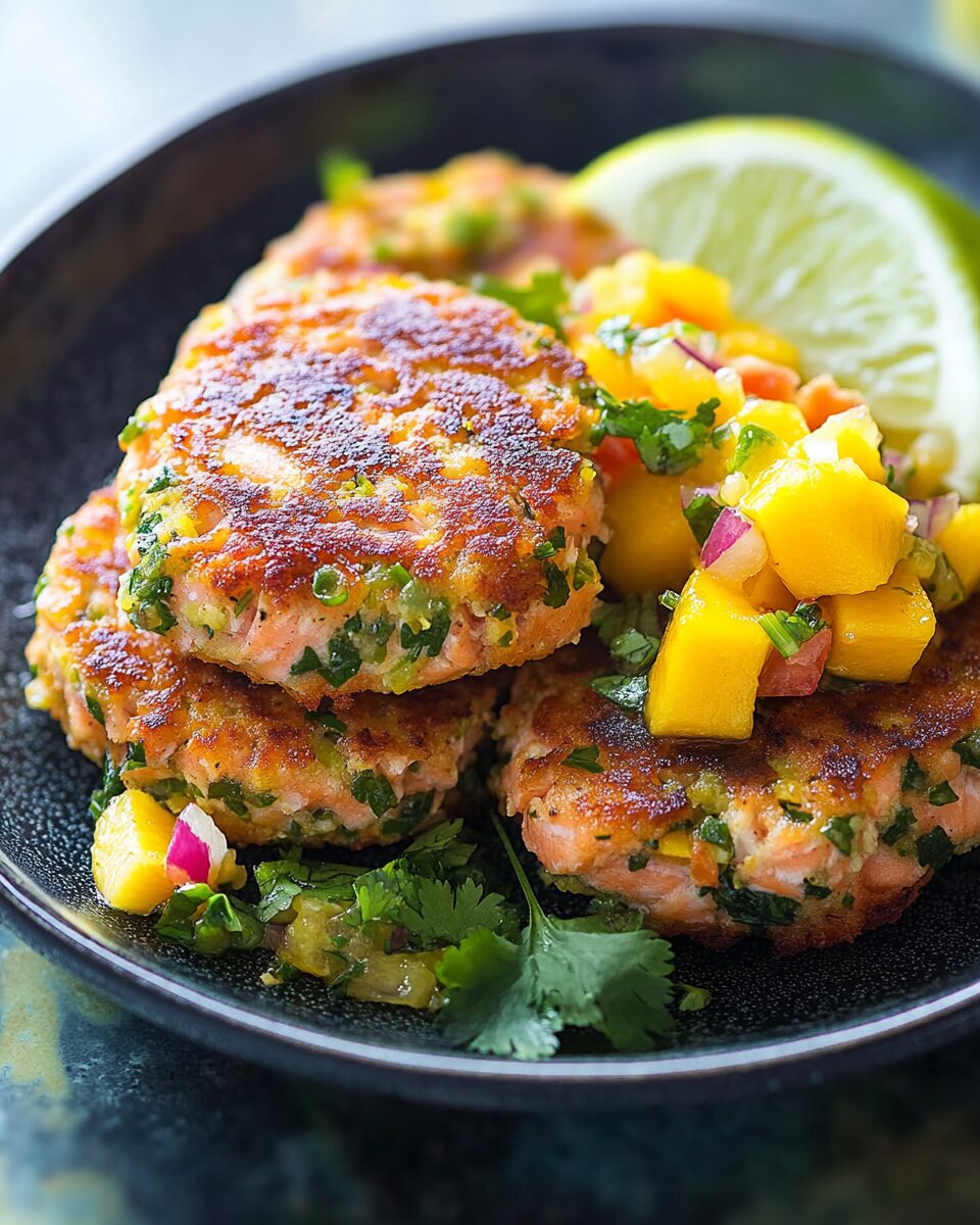 Salmon Cakes with Mango Salsa