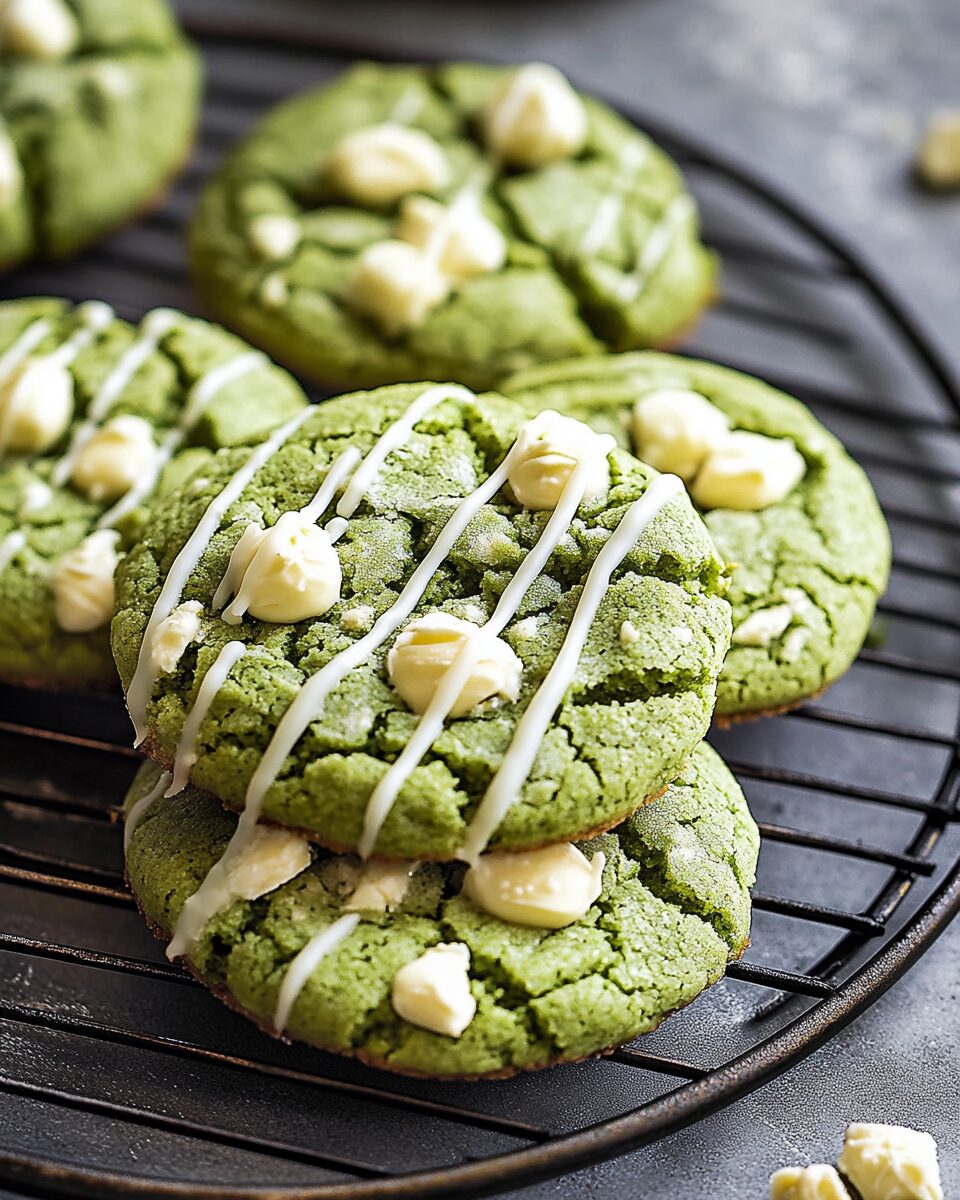 Matcha White Chocolate Cookies