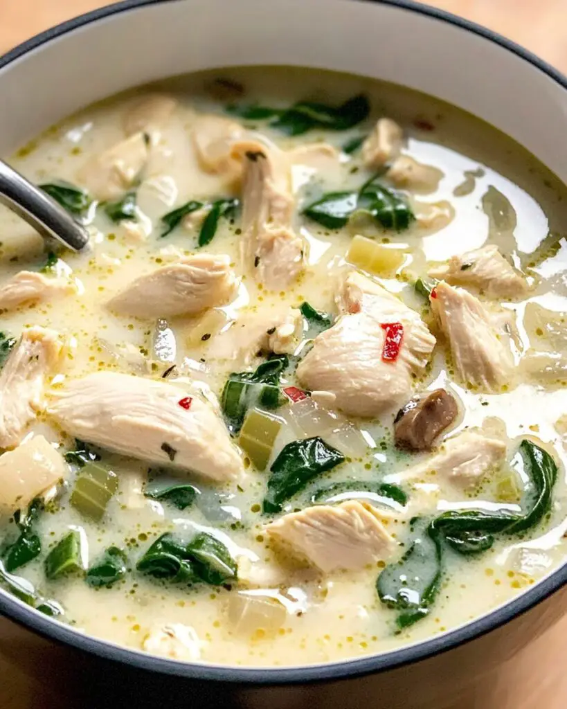 Creamy Chicken Florentine Soup
