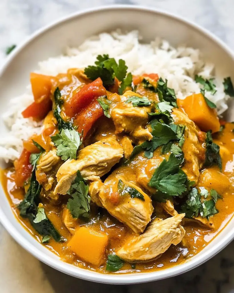 Slow Cooker Chicken Pumpkin Curry