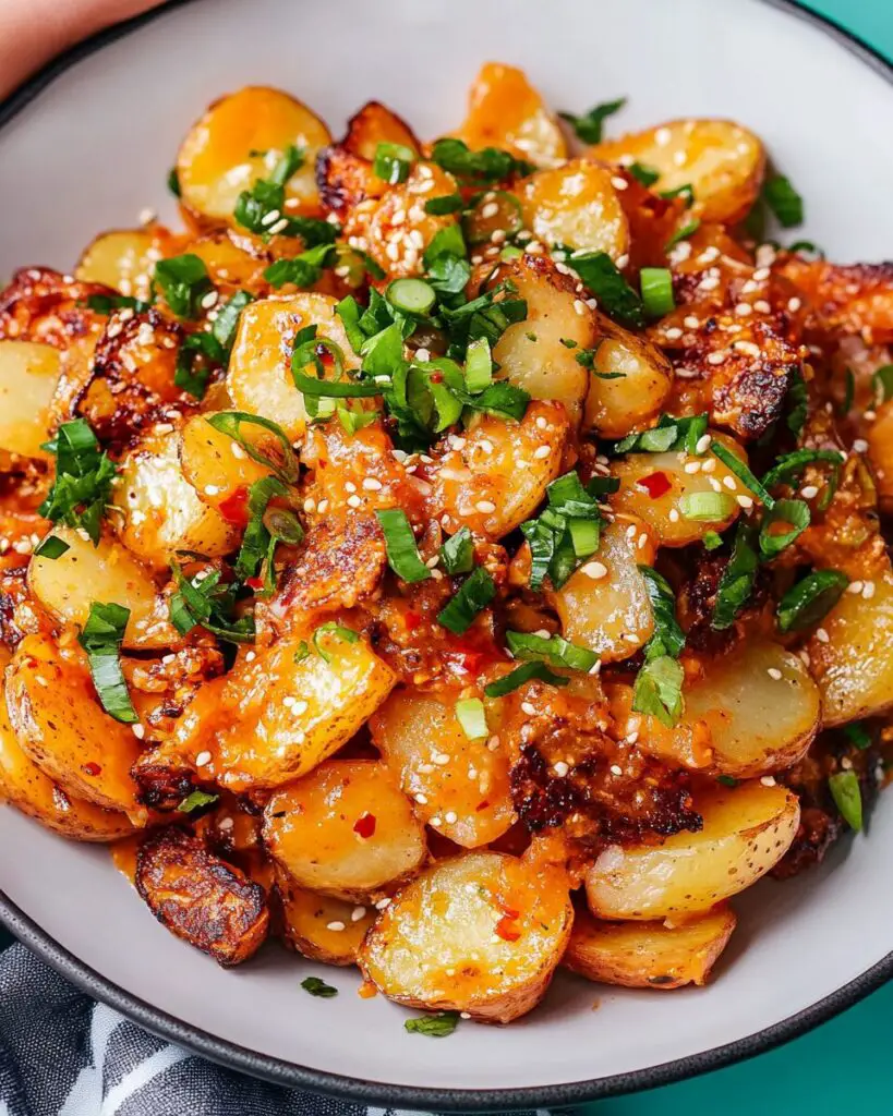 Crispy Gochujang Potato Salad