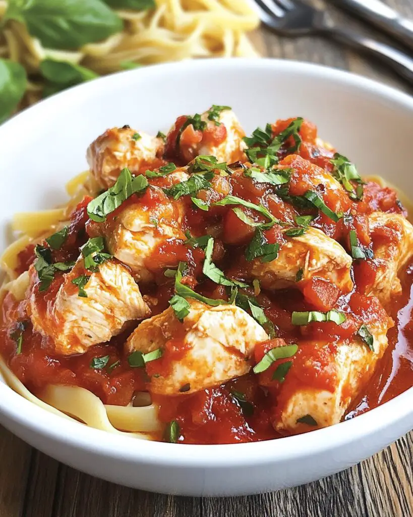 Creamy Crock-Pot Chicken Arrabbiata