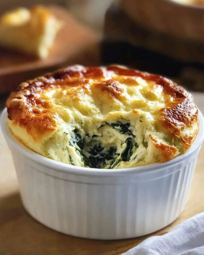 Spinach and Artichoke Breakfast Soufflé