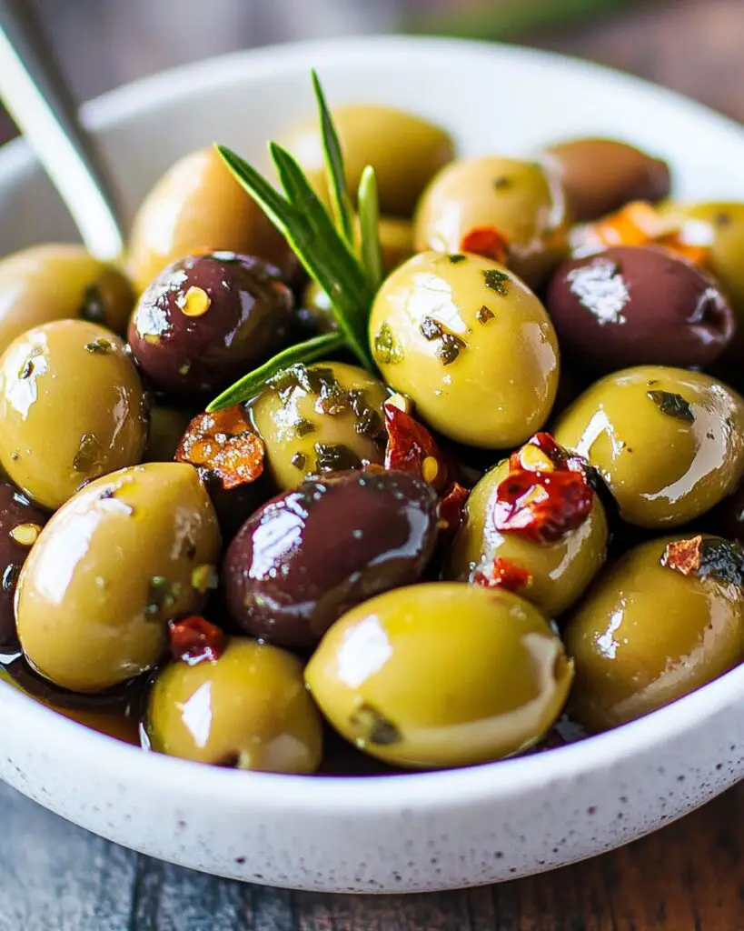Warm Marinated Olives