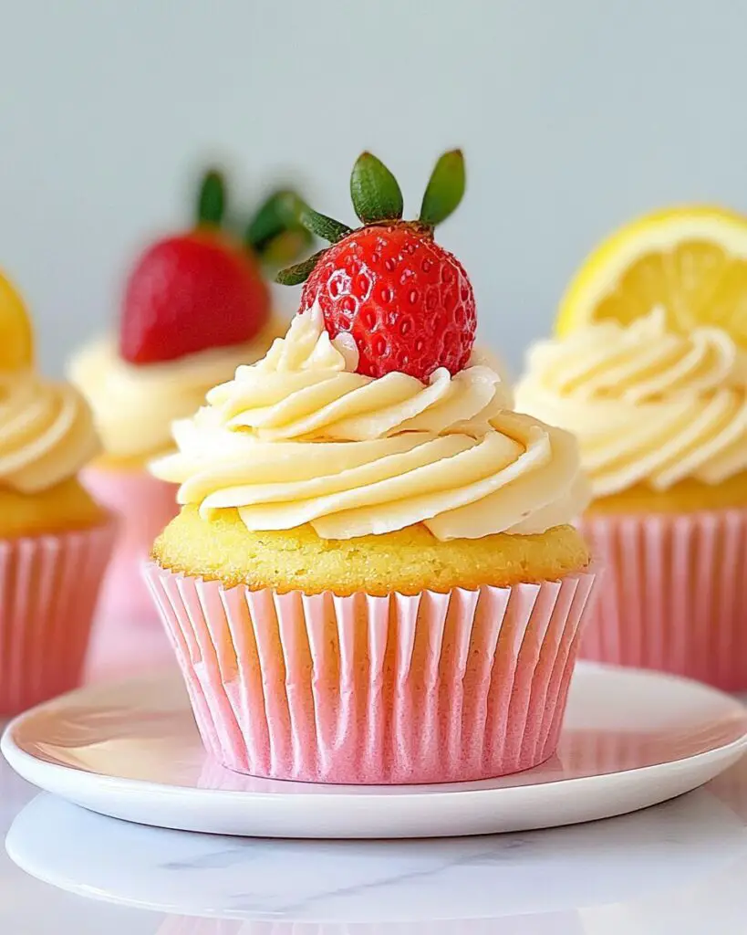 Strawberry Lemon Cupcakes