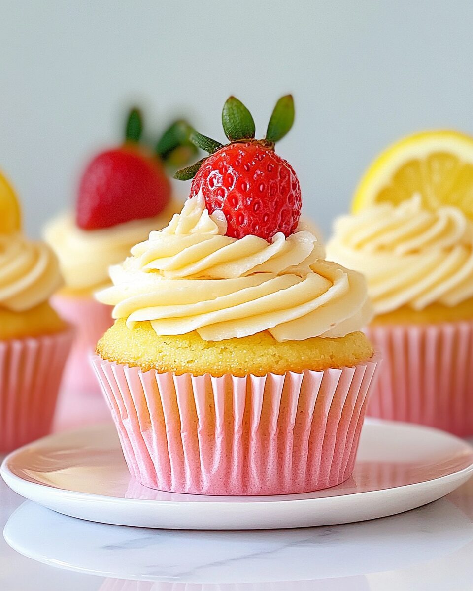 Strawberry Lemon Cupcakes