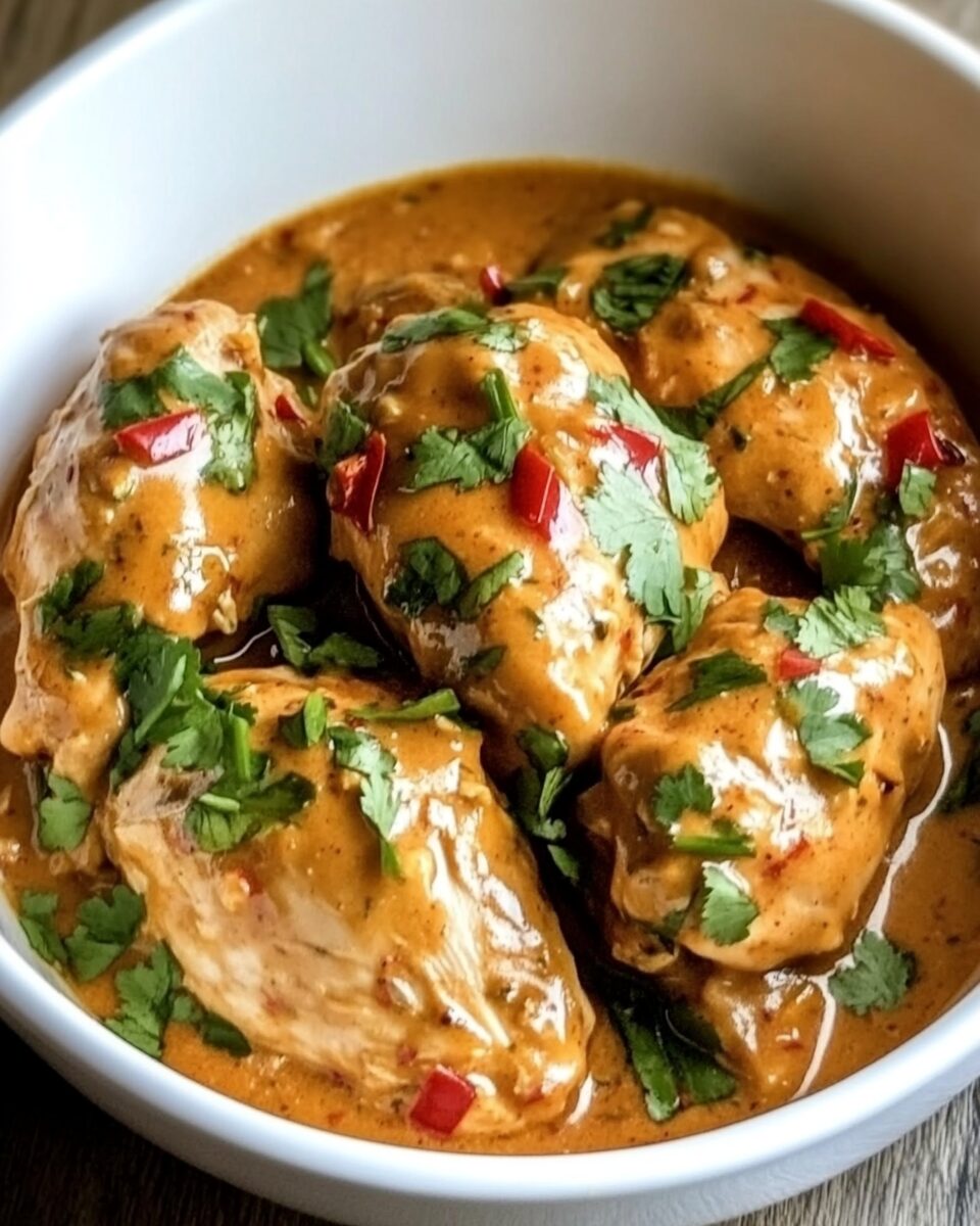 Slow-Cooked Thai Peanut Chicken